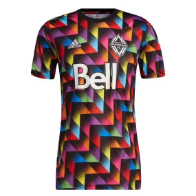 adidas - Men's Vancouver Whitecaps FC Pre-Match Jersey (HN4127) Rolling Storage Pocket Active Motion