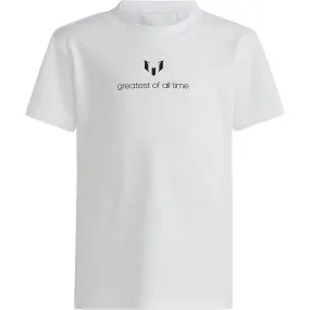 Breezy Comfort NoSideSeams adidas Messi Greatest Of All Time T-Shirt (White)