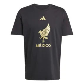 Autumn coziness adidas Mexico 2025 DNA T-Shirt (Black/Gold)