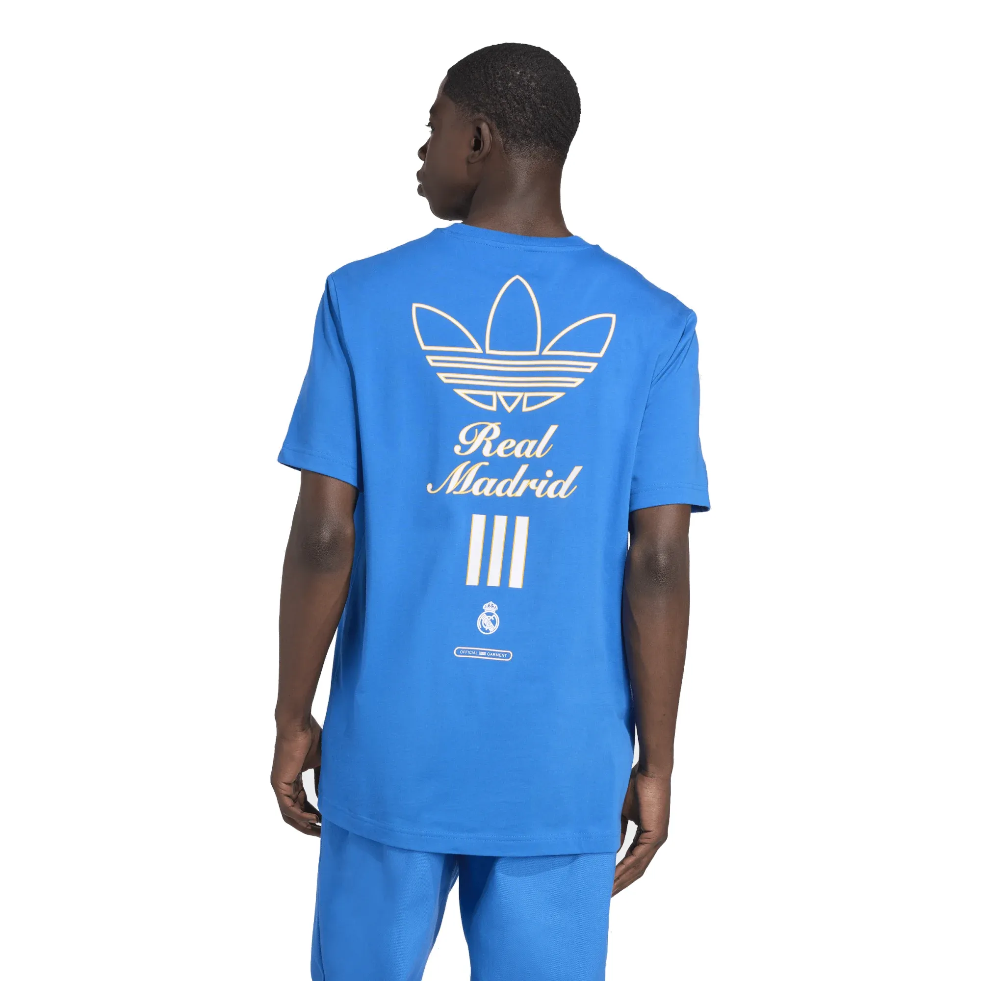 Quality Layer Abstract mystery adidas Real Madrid 25/26 Terrace Icons Graphic T-Shirt (Blue)