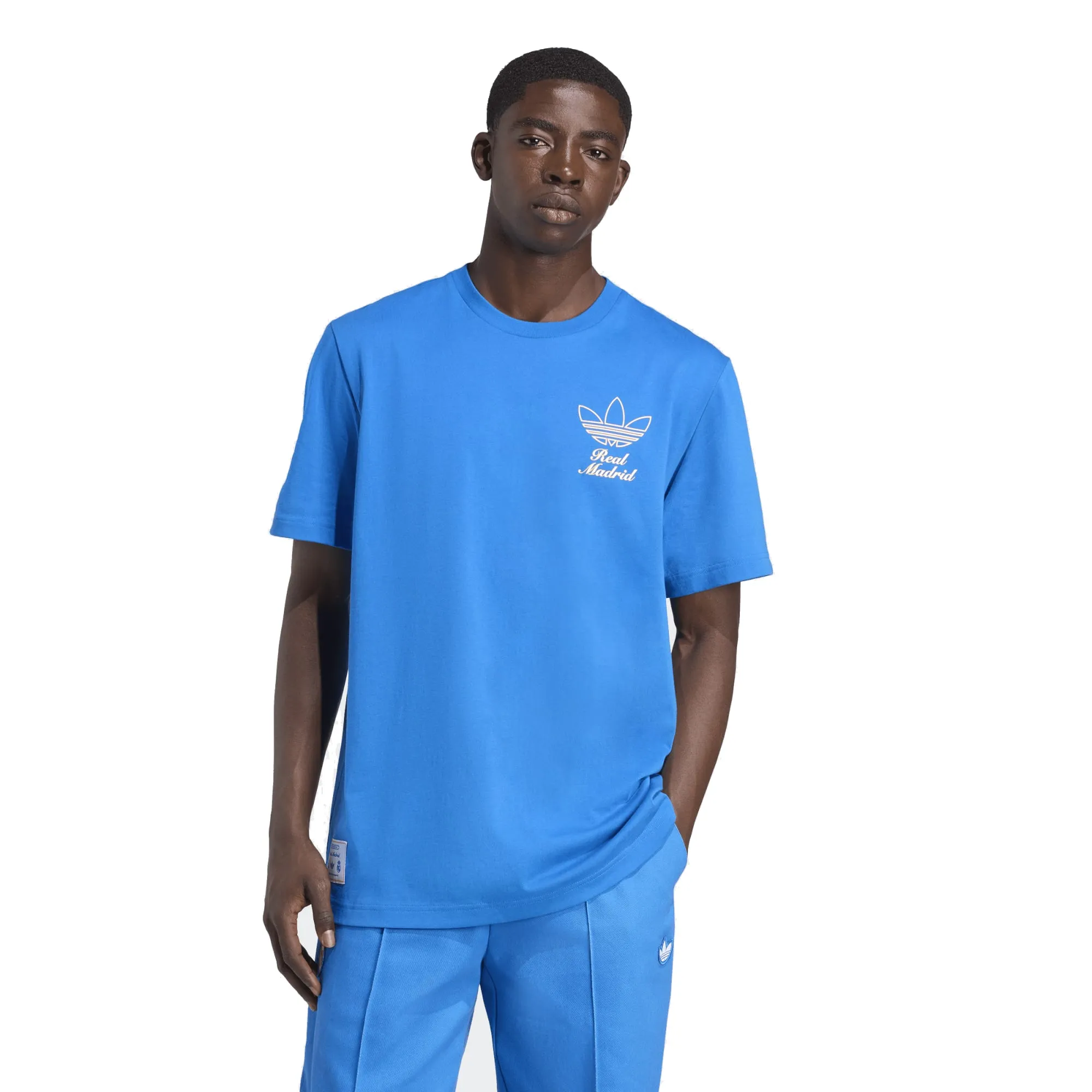 adidas Real Madrid 25/26 Terrace Icons Graphic T-Shirt (Blue) Business Meeting