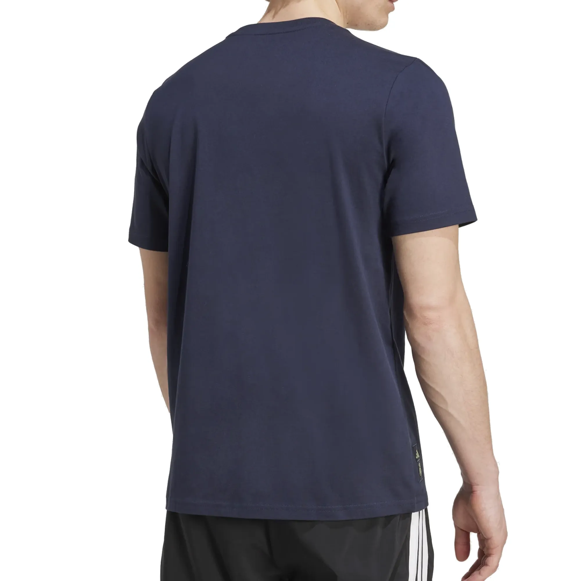 Weekend Trend Smart Casual adidas Real Madrid Letter Logo T-Shirt (Legend Ink)