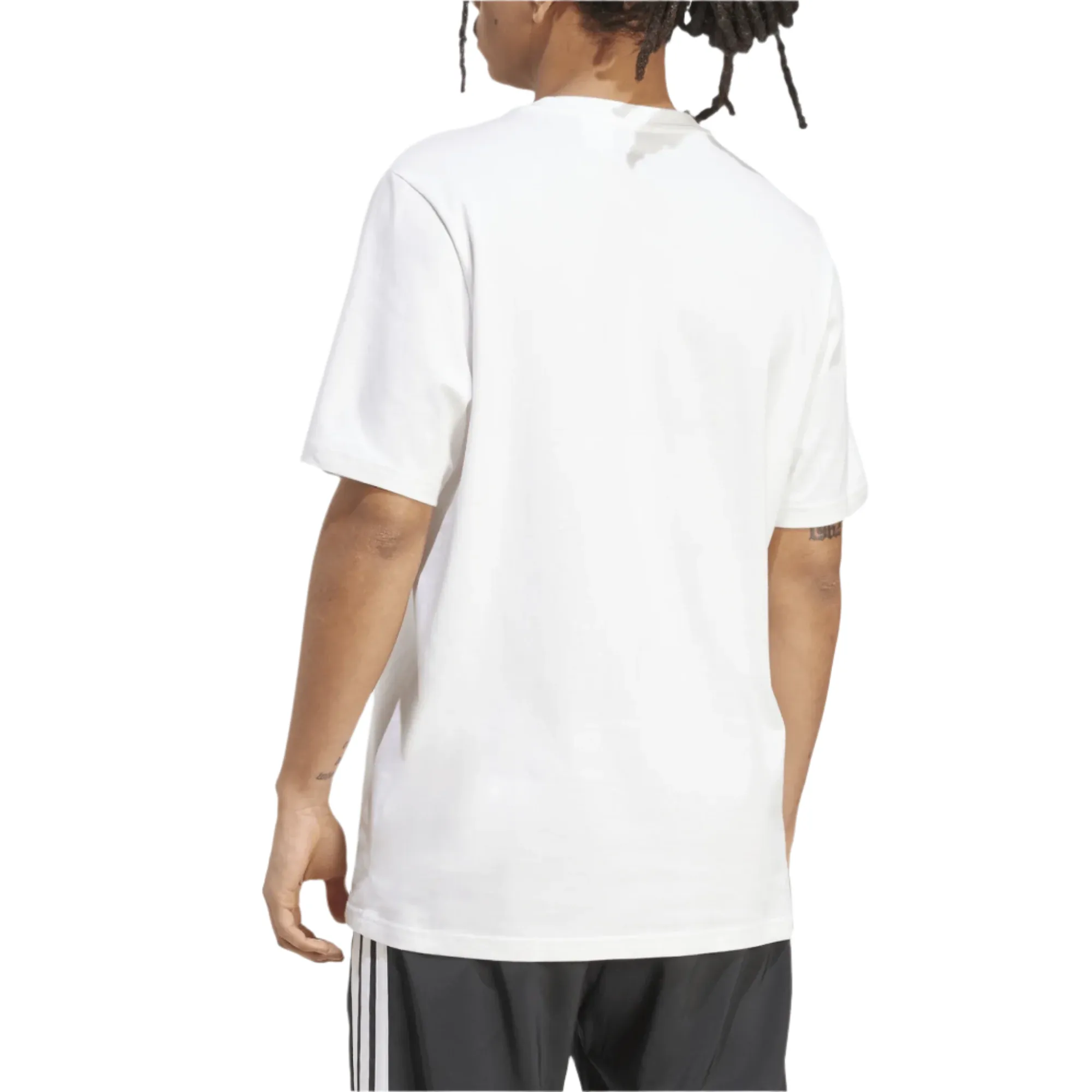 adidas Real Madrid Letter Logo T-Shirt (White) LayeringFriendly Timeless casual wear