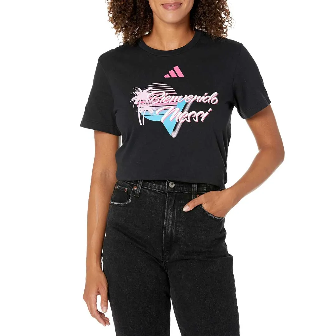 Eco Friendly Textile adidas - Women's Messi x Bienvenido T-Shirt (JE9806)