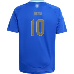 adidas Youth Argentina Lionel Messi Away Jersey 24/25 (Lucid Blue/Blue Burst) Stretch Trim