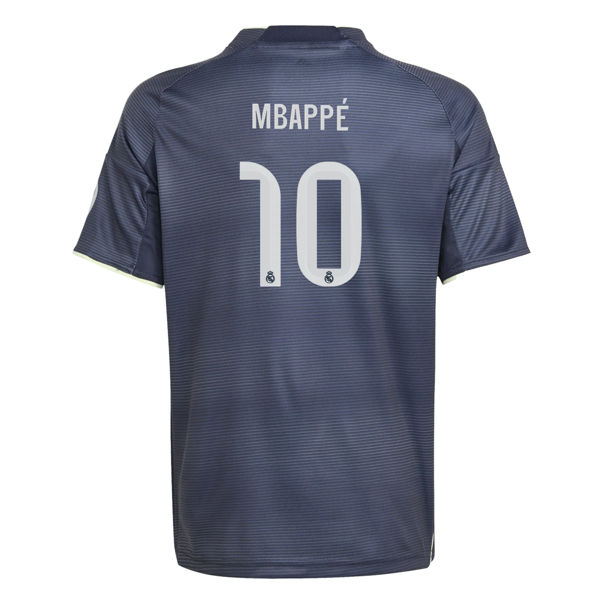 adidas Youth Real Madrid Kylian Mbappe Away Jersey 25/26 (Legend Ink) Non Binding Armholes