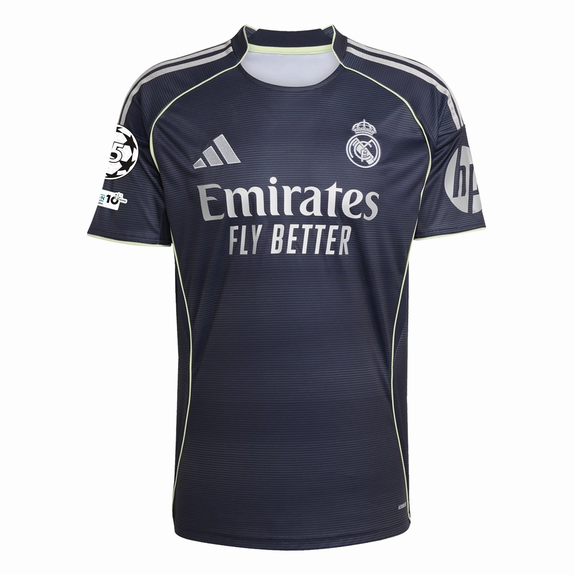 Urban Flex adidas ??. Milit?o Real Madrid 25/26 Away Jersey w/ Champions League Patches (Legend Ink)