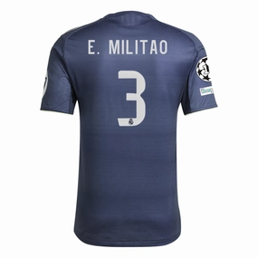 adidas ??der Gabriel Milit?o Real Madrid Authentic Away Jersey 25/26 w/ Champions League Patches (Legend Ink) Moisture Control Microfiber