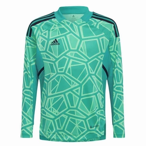 adidas - Kids' (Junior) Condivo 22 Long Sleeve Goalkeeper Jersey (HB1642) Thermal Regulating Fabric Active Weekend
