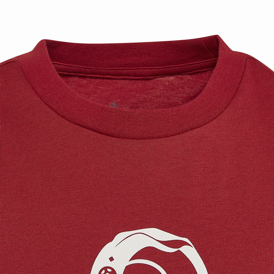 adidas - Kids' (Junior) FIFA World Cup 22 Official Emblem T-Shirt (HD6385) Quick Adapt Fibers Breathable Underarm Gussets