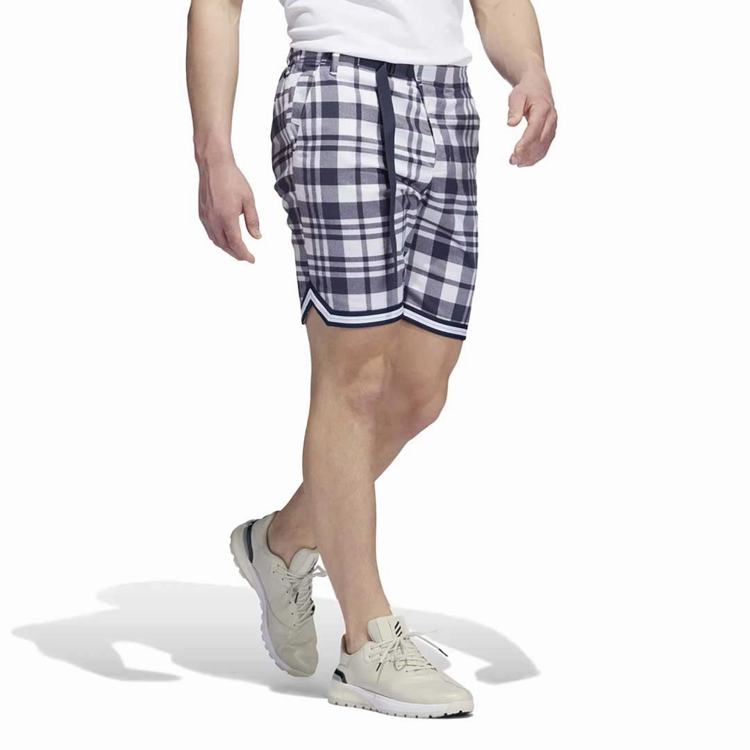 Sun Protection Fabric adidas - Men's Adicross Plaid Shorts (HF9114)