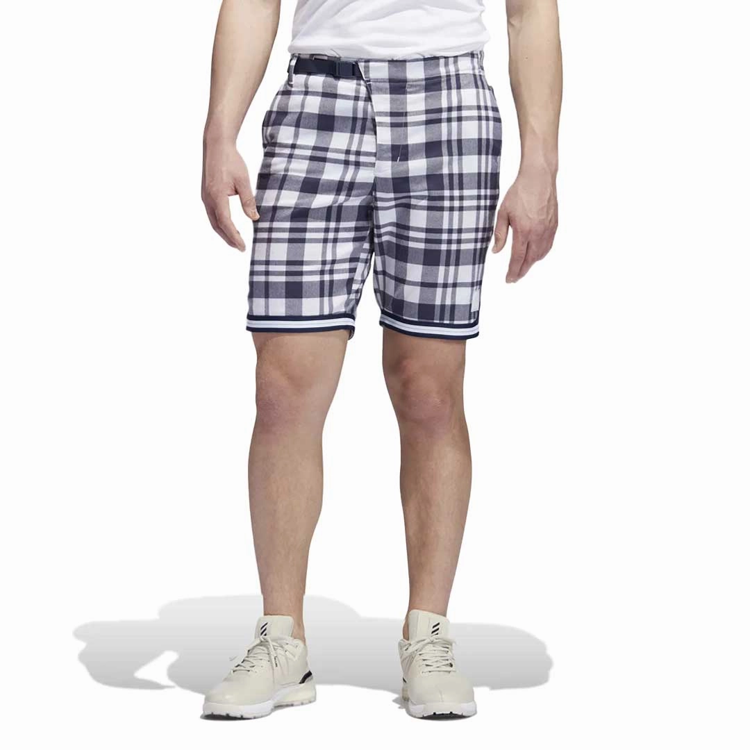 Elastic Cuff Retention adidas - Men's Adicross Plaid Shorts (HF9114)