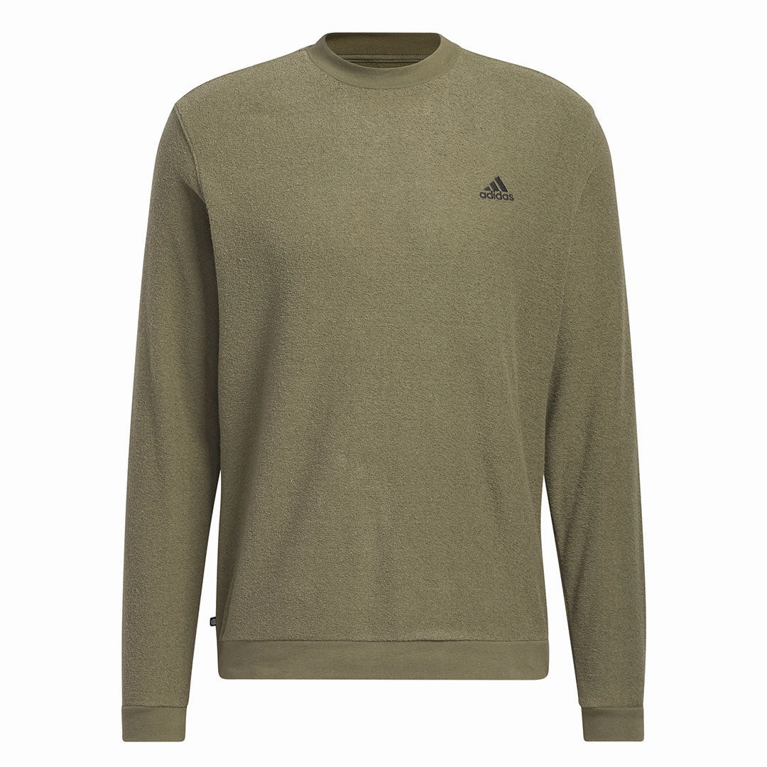 Lockstitch Detailing Movement Apparel adidas - Men's Core Crew Sweatshirt (IB6057)