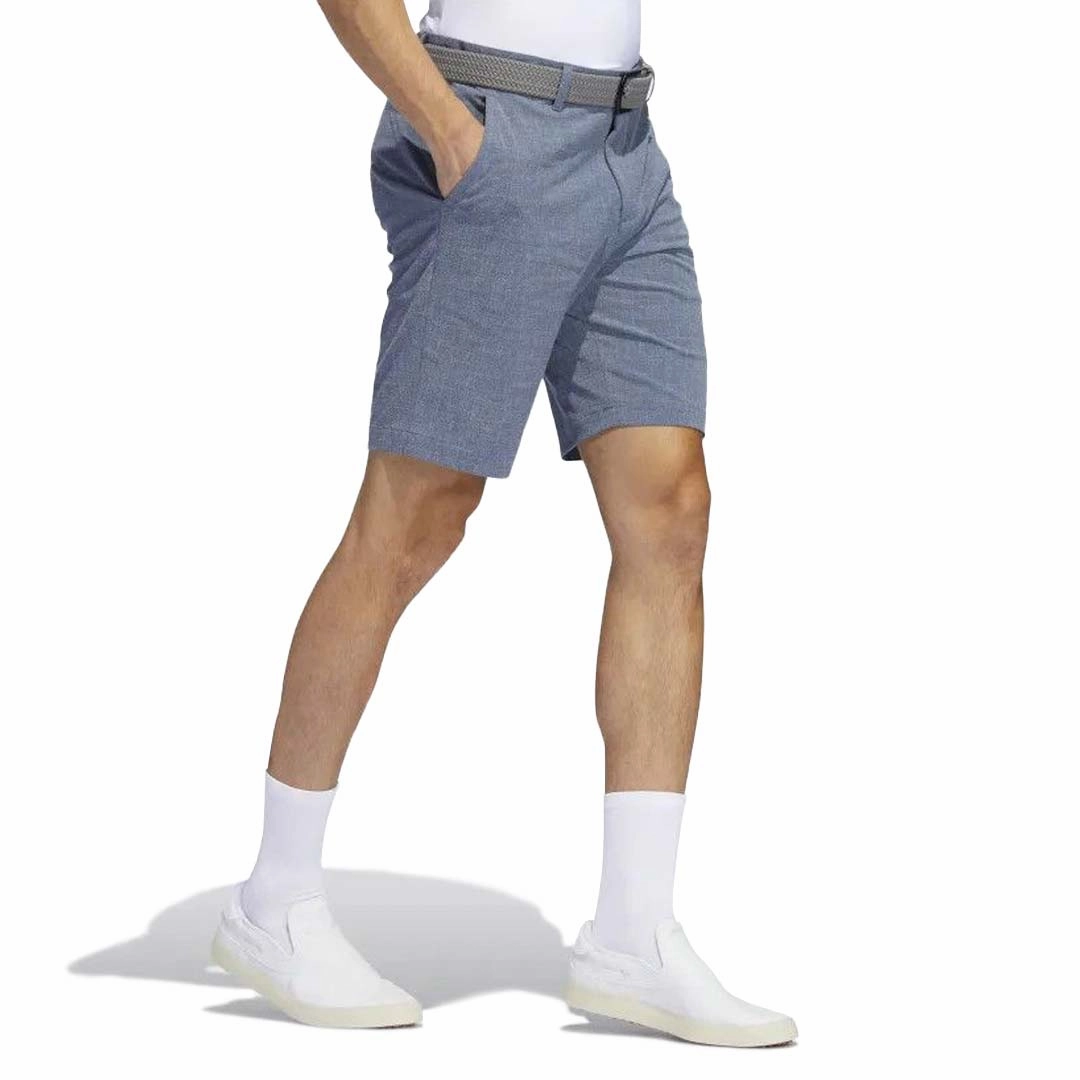 adidas - Men's Crosshatch Shorts (HA1463) Multiaxial Compression Zones Wicking Interceptor Fabric