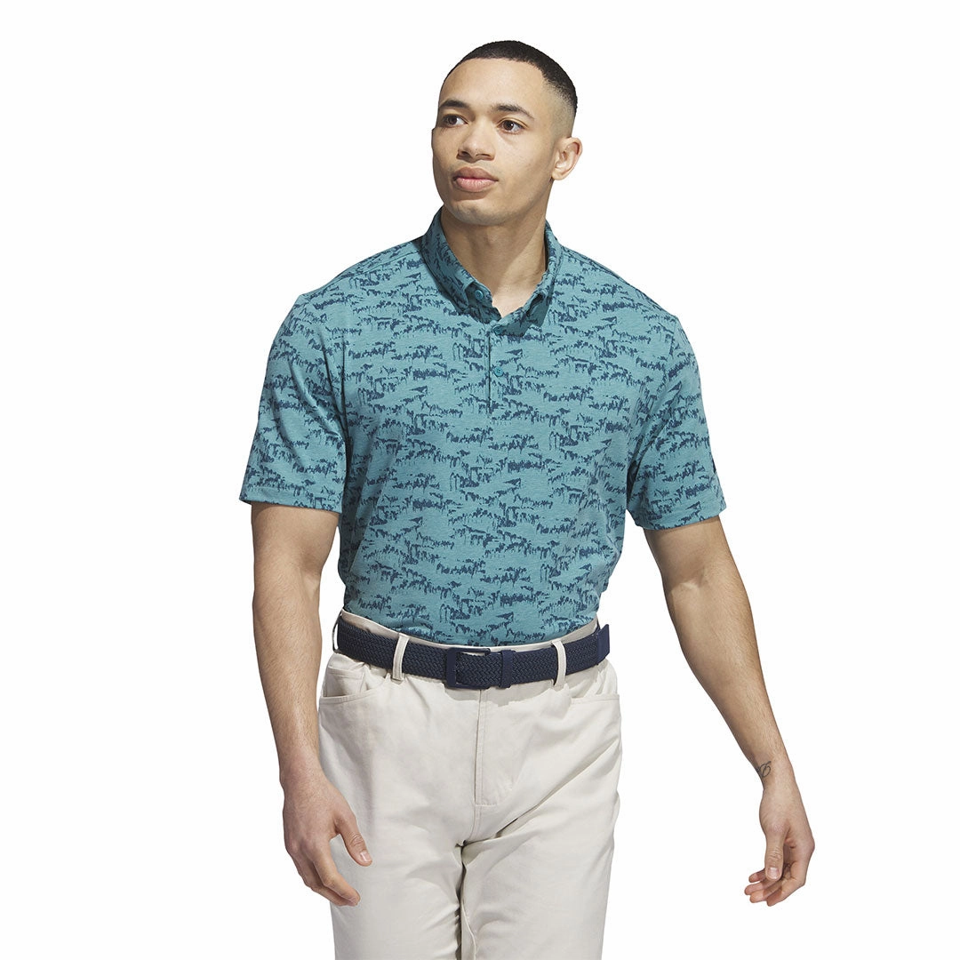 Reinforced Seams adidas - Men's Go-To Printed Polo (II7835)