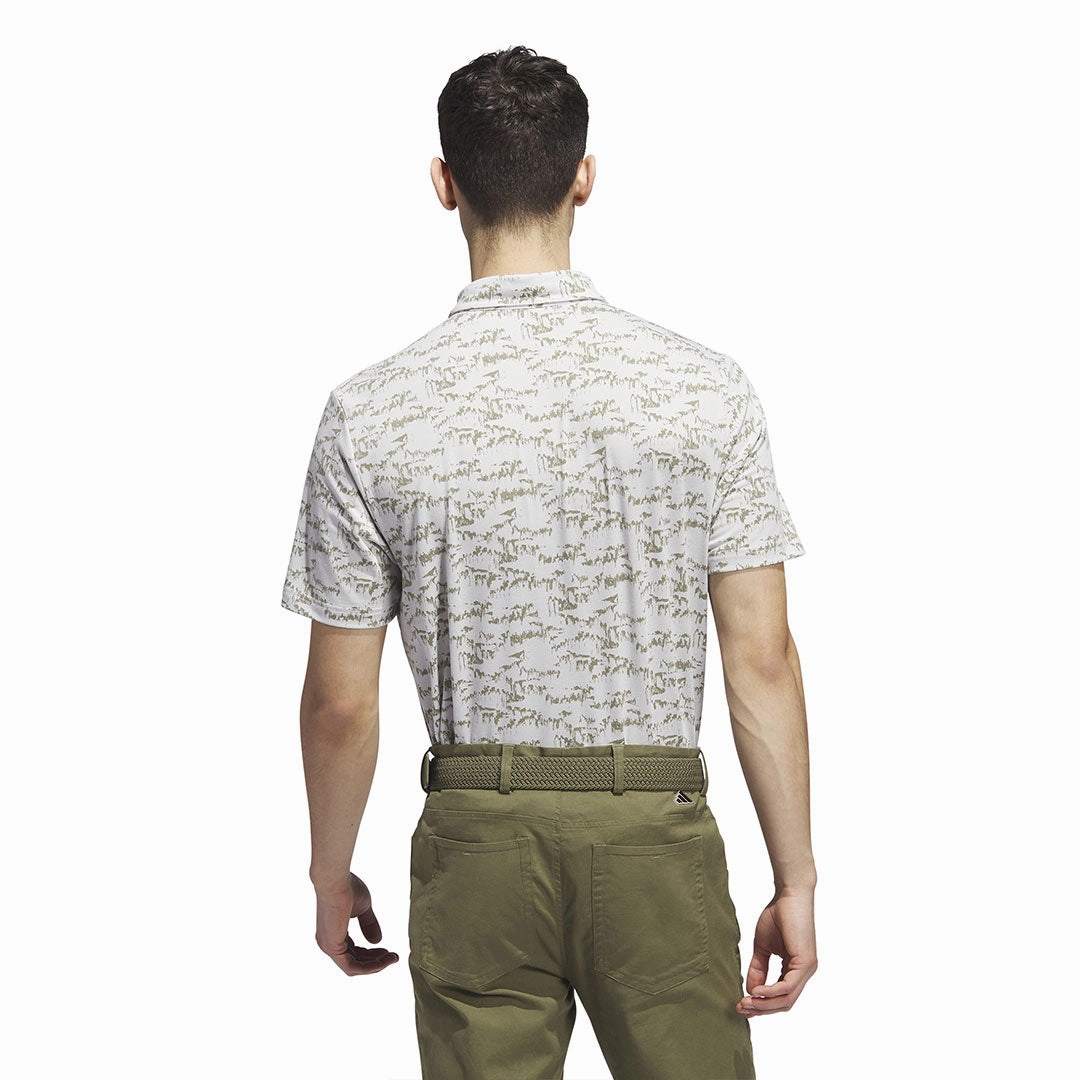 adidas - Men's Go-To Printed Polo (II7837) Training Ready Wear Wrinkle Resistant Finish