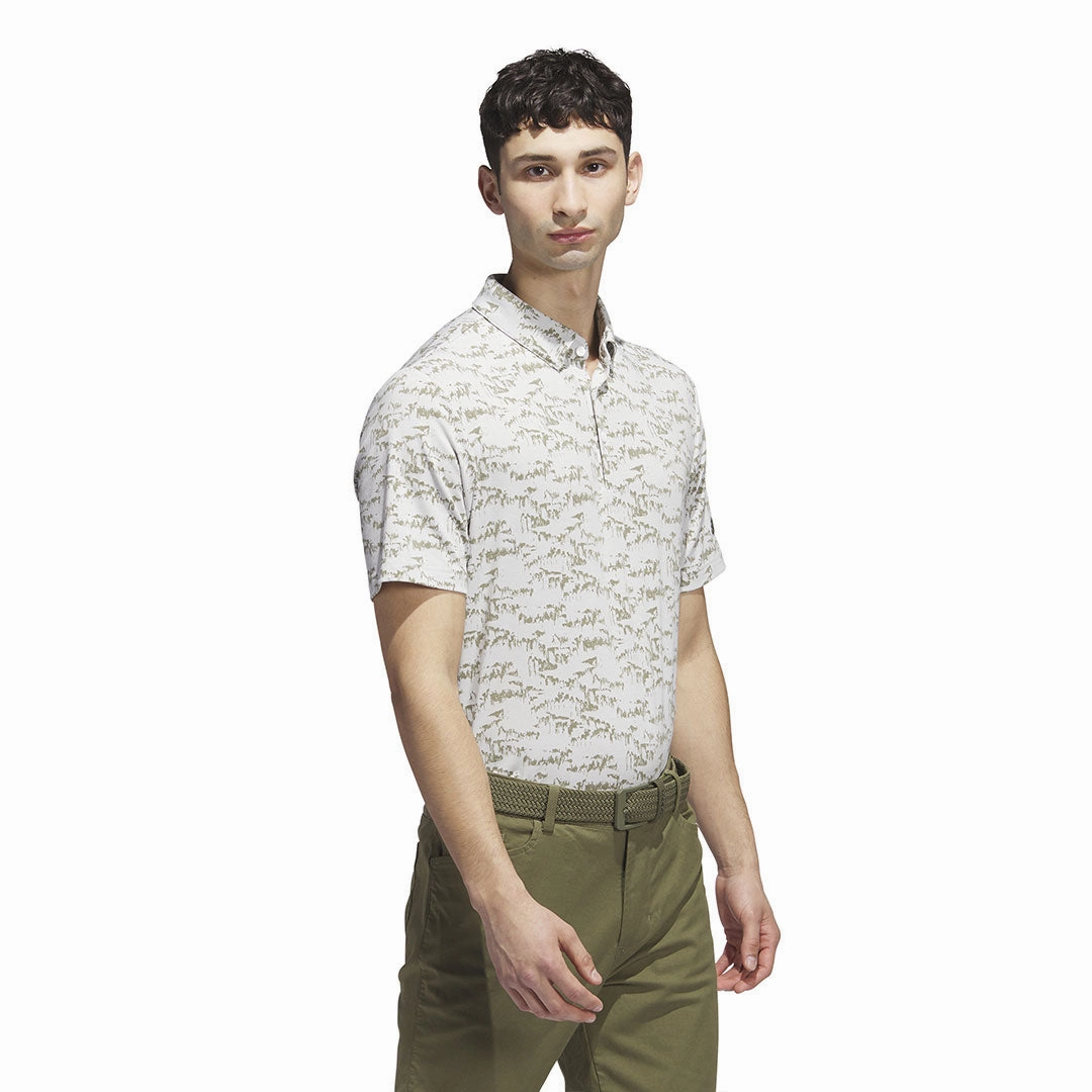Zero Slip Inner Layer No Slip Grip Finish adidas - Men's Go-To Printed Polo (II7837)