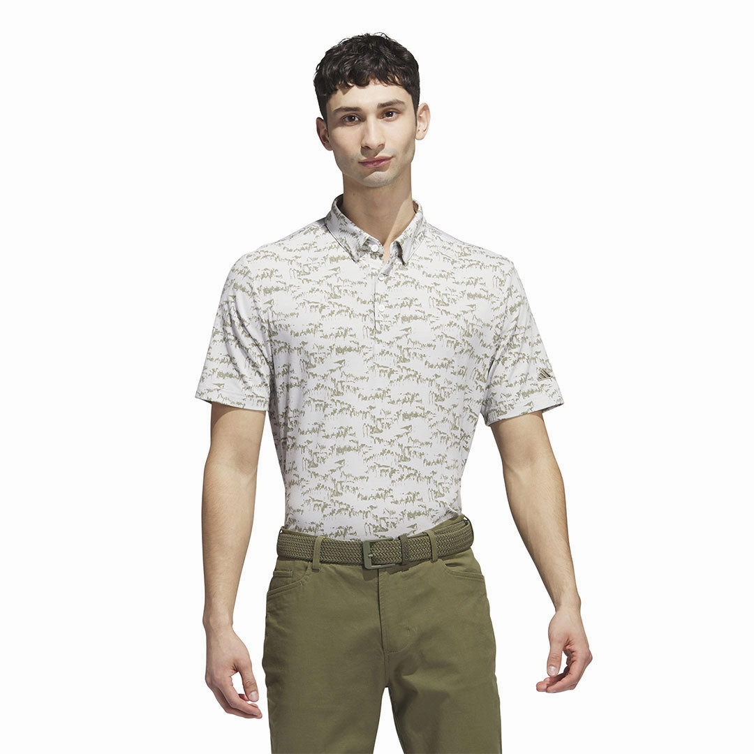 adidas - Men's Go-To Printed Polo (II7837) Easy Fit