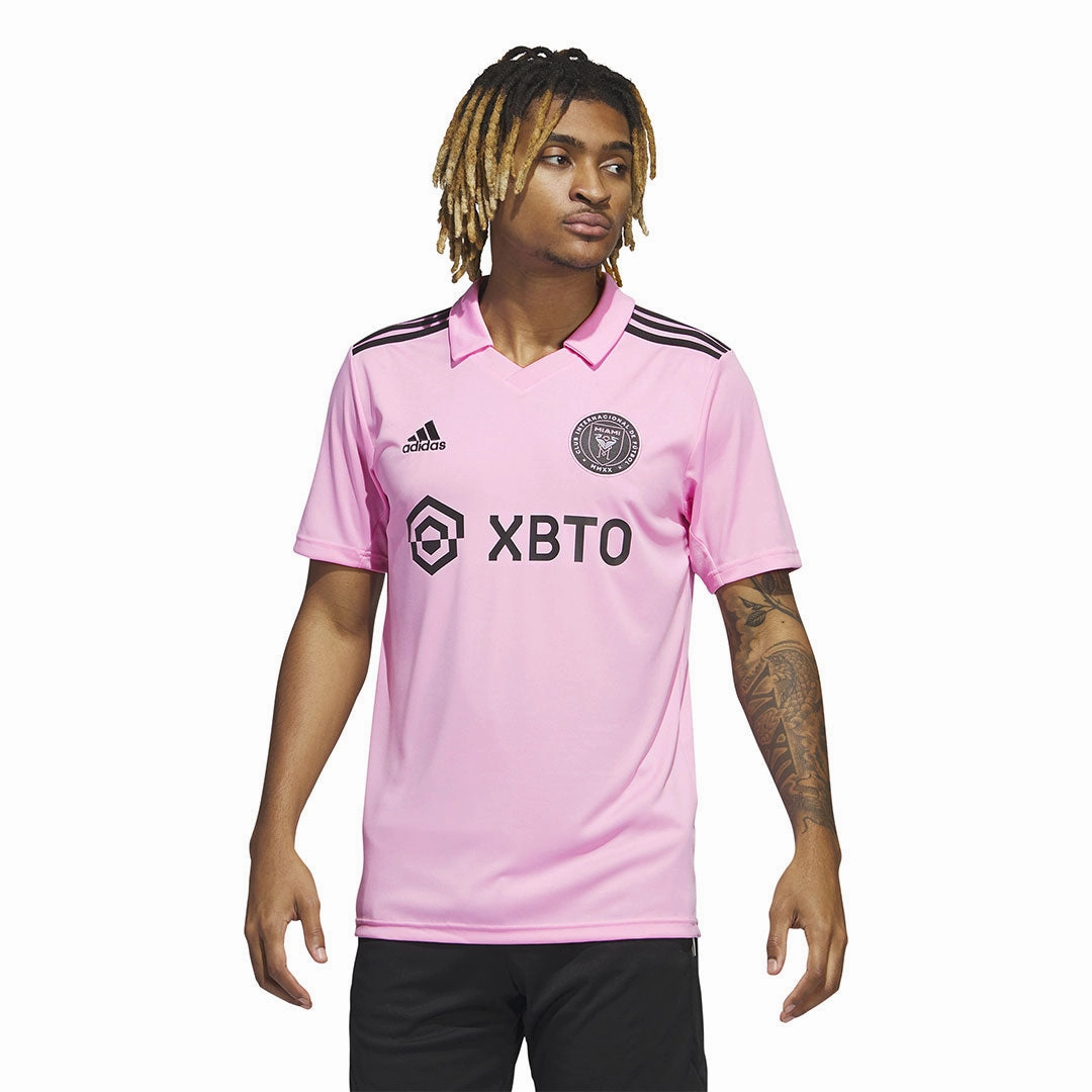 Eco Friendly Material Flatlock stitching adidas - Men's Inter Miami CF 23 Home Jersey (IB5027)