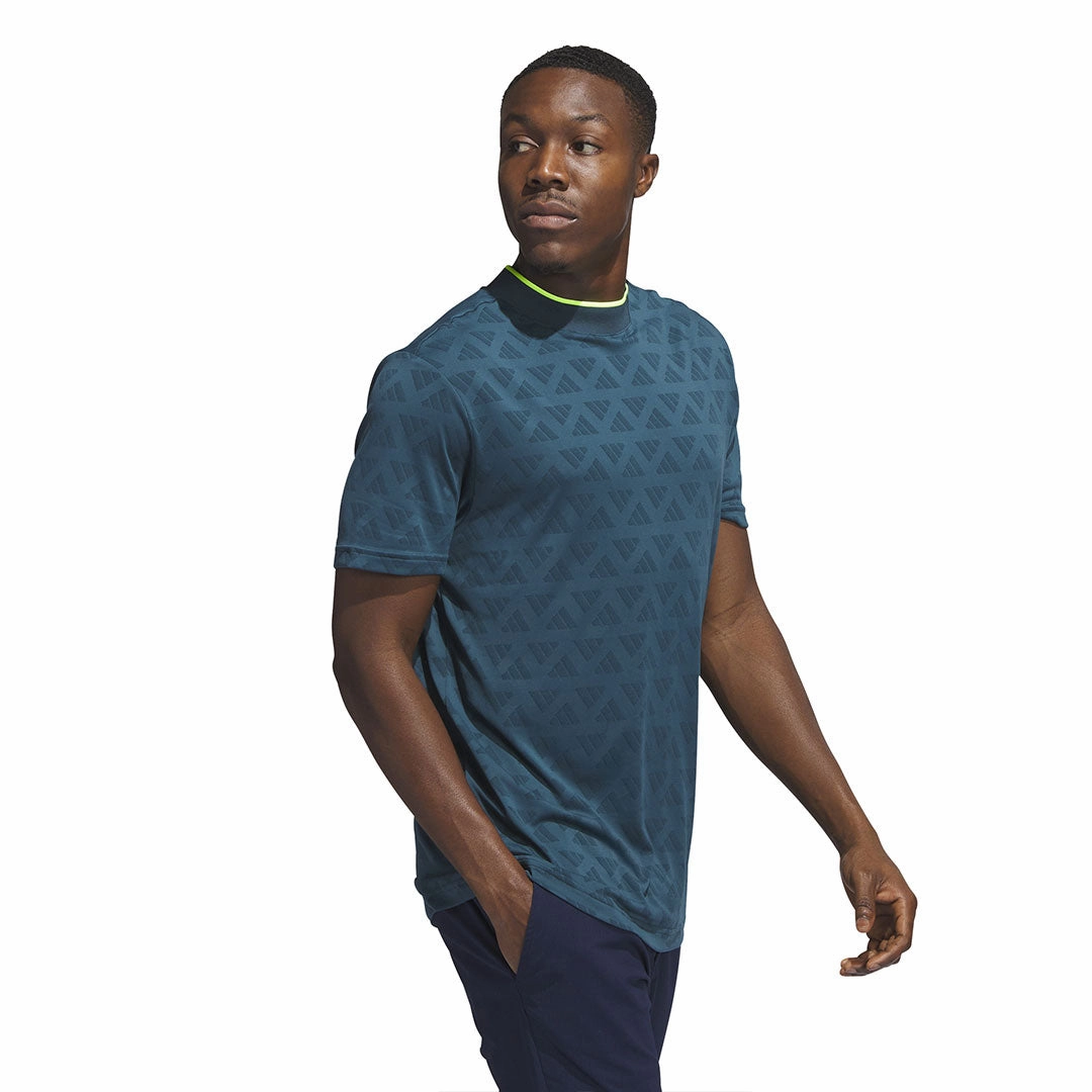 Outdoor Comfort Reinforced Hem Structure adidas - Men's Mock Jacquard Polo (IB1996)