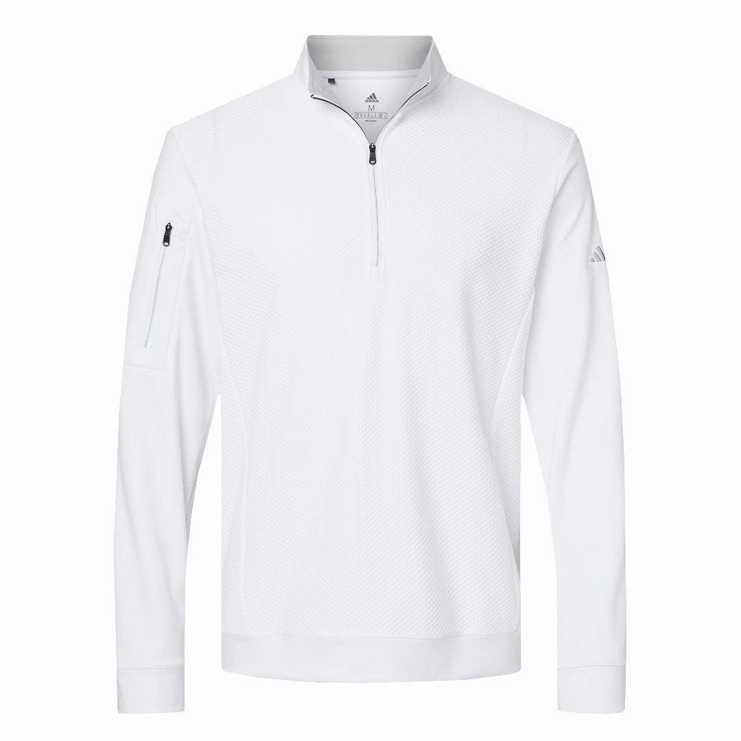 Soft Layers adidas - Men's Textured 1/4 Zip Pullover (DZ7097)