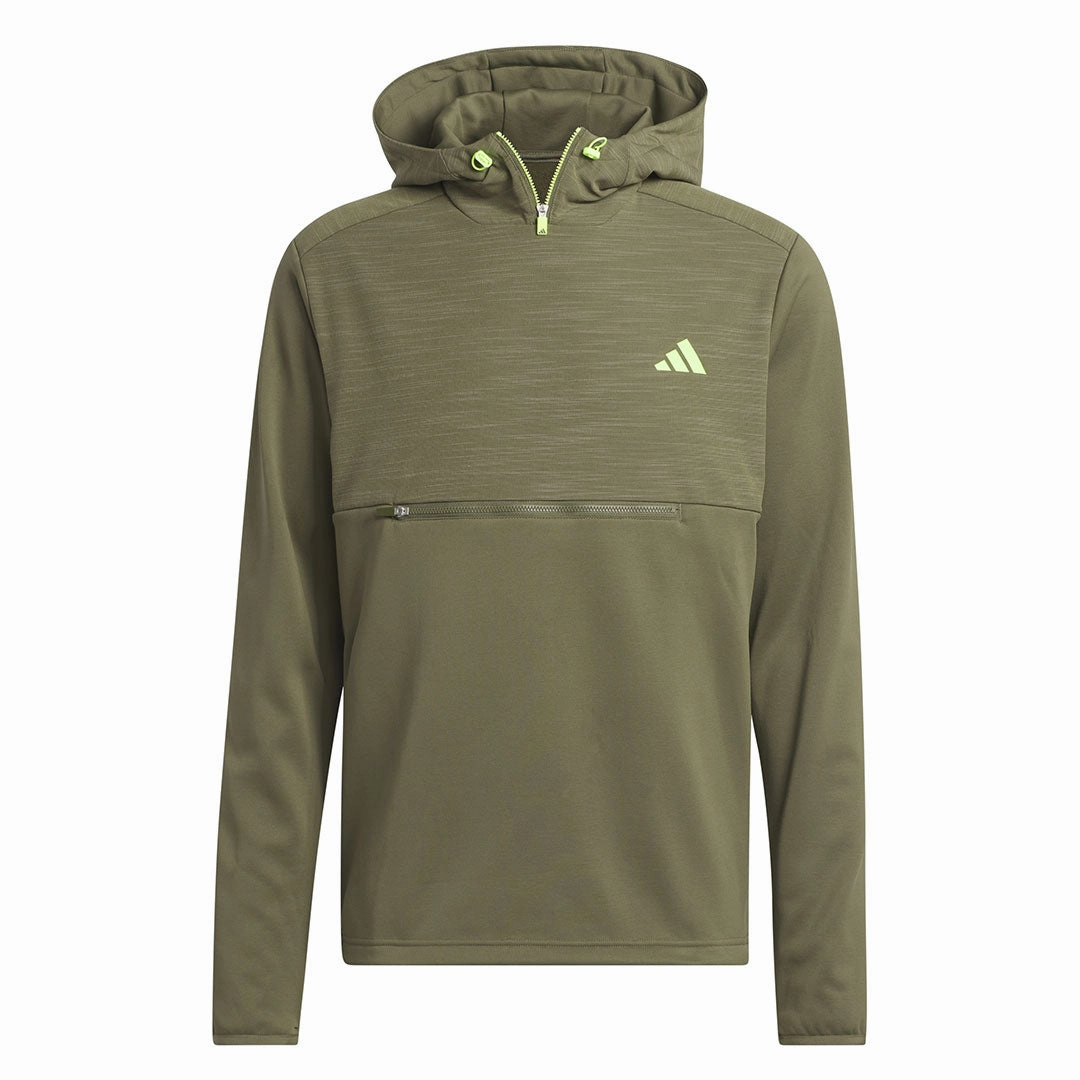 adidas - Men's Textured Anorak Hoodie (IB1989) Athletic Collar Style Natural Feel