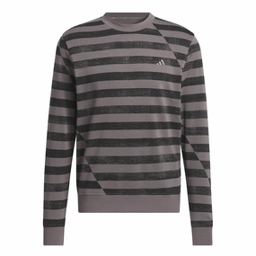 adidas - Men's Ultimate365 Printed Crewneck Sweatshirt (IU4525) Easy Motion Yarn Dye Pattern