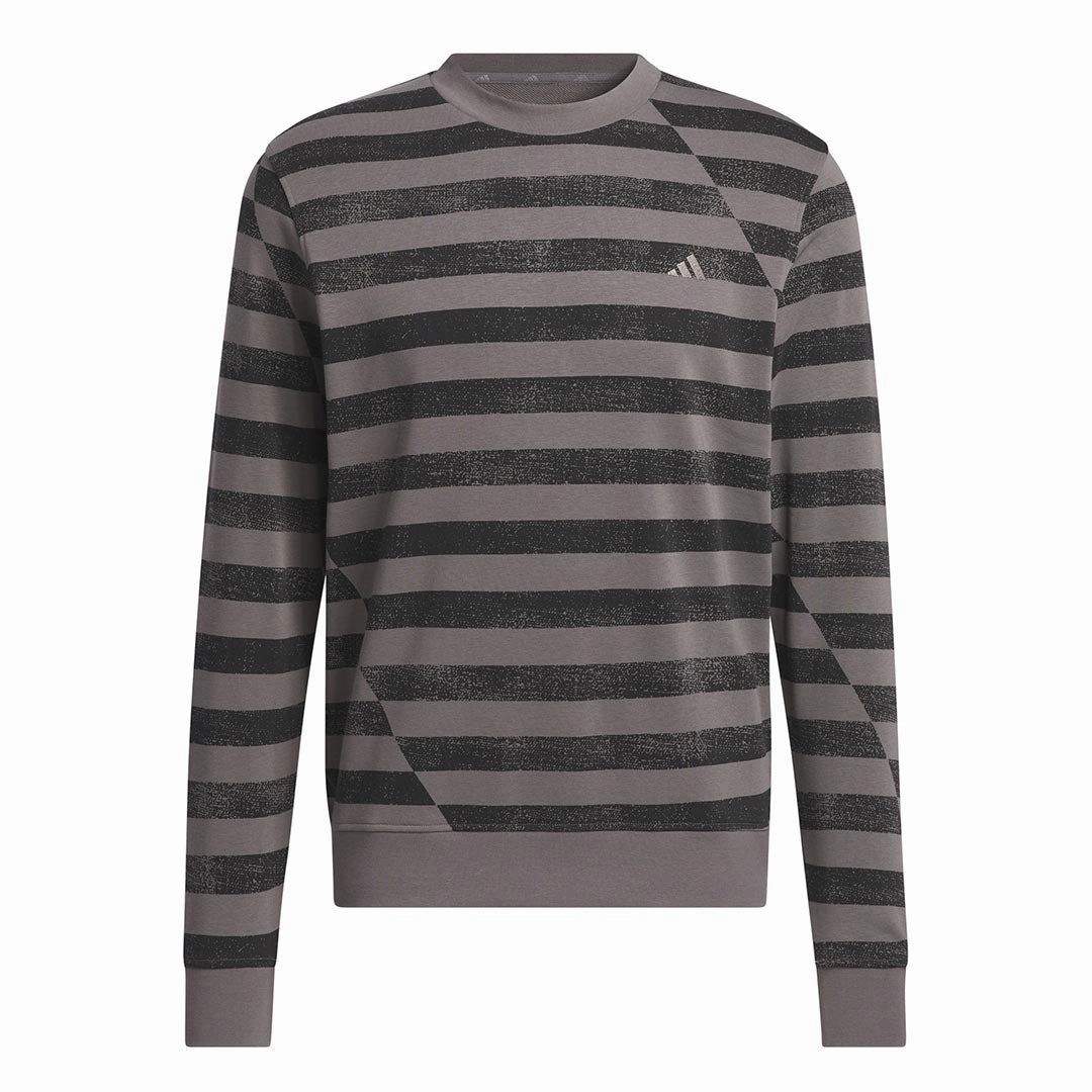 adidas - Men's Ultimate365 Printed Crewneck Sweatshirt (IU4525) Easy Motion Yarn Dye Pattern