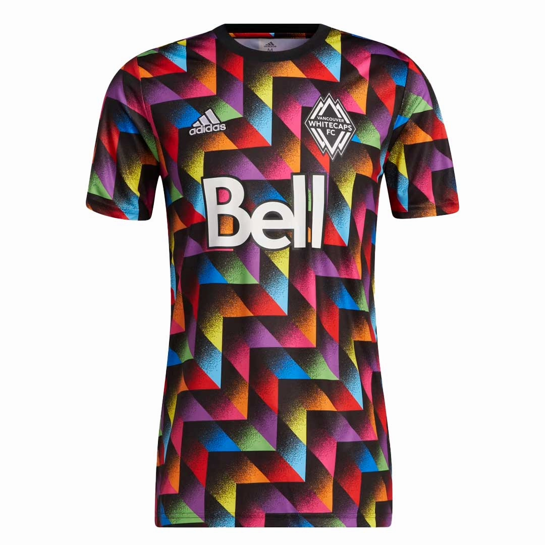 adidas - Men's Vancouver Whitecaps FC Pre-Match Jersey (HN4127) Rolling Storage Pocket Active Motion