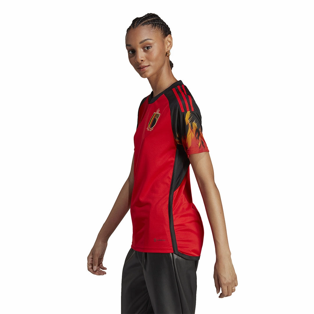 adidas - Women's Belgium 22 Home Jersey (HE6631) Timeless Design
