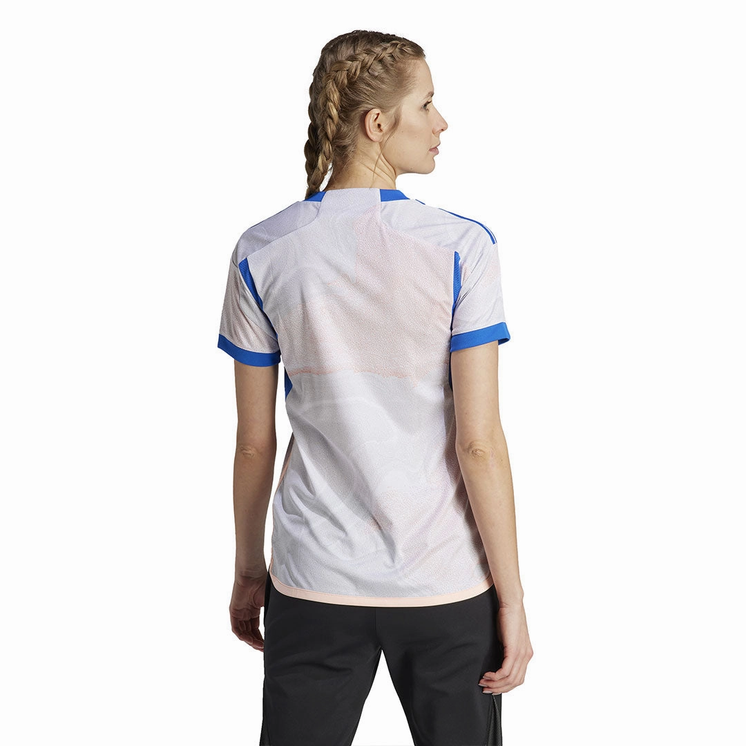 Durable Moisture Management Ribbed collar adidas - Women's Chile 23 Away Jersey (IA2521)