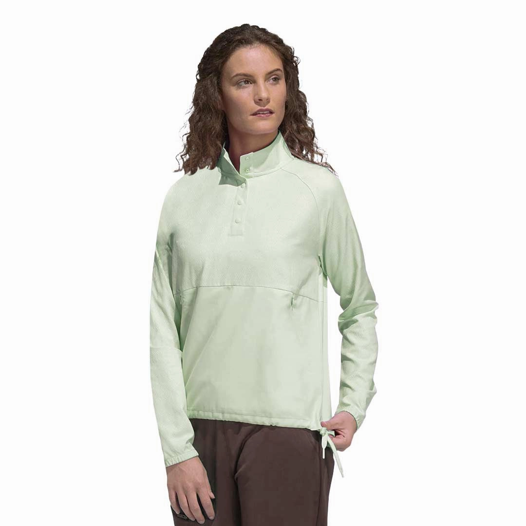 Multipurpose Sports Gear adidas - Women's Embossed 1/4 Snap Pullover (HG6991)
