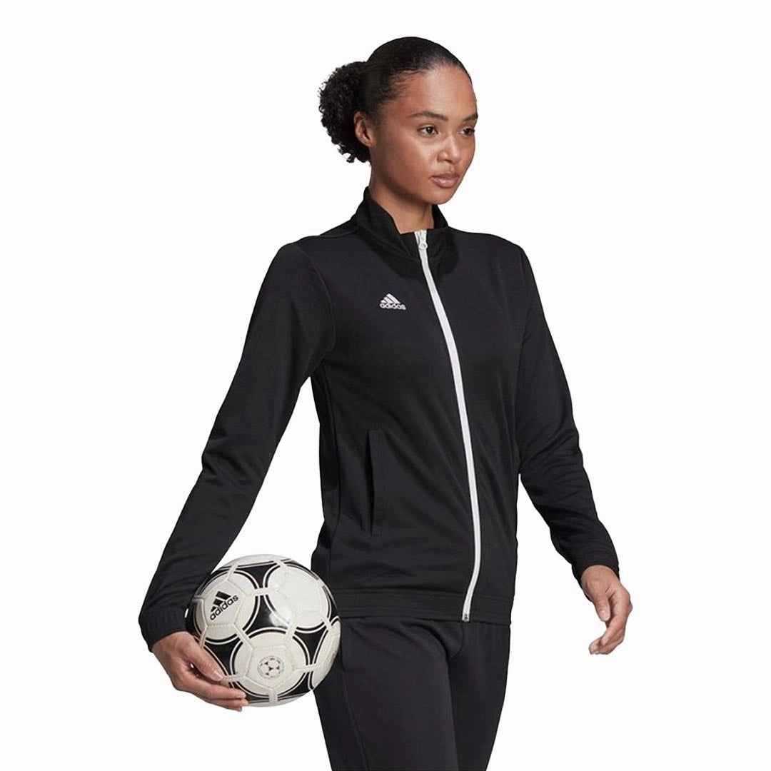 Hydrophobic Finish Contrast Trim Detailing adidas - Women's Entrada 22 Track Jacket (H57525)
