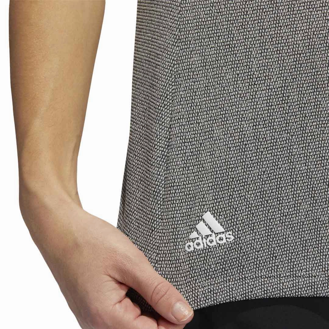 adidas - Women's Essentials Mock Neck Sleeveless Polo (HA3480) Active Hours Quick Drying Performance Material
