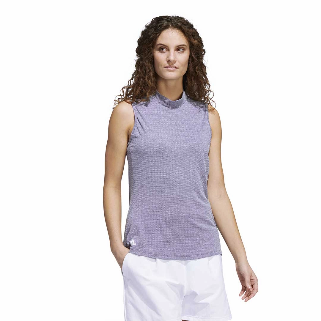 Movement Ready Eco Friendly Dye adidas - Women's Essentials Mock Neck Sleeveless Polo (HA3485)