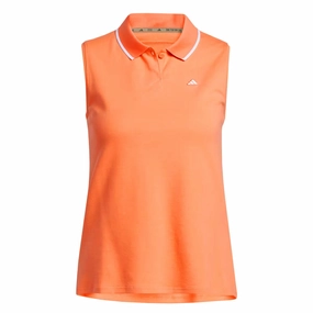 Roll Up Cuff System Temperature Control Technology adidas - Women's Go-To Pique Sleeveless Polo (IB6091)