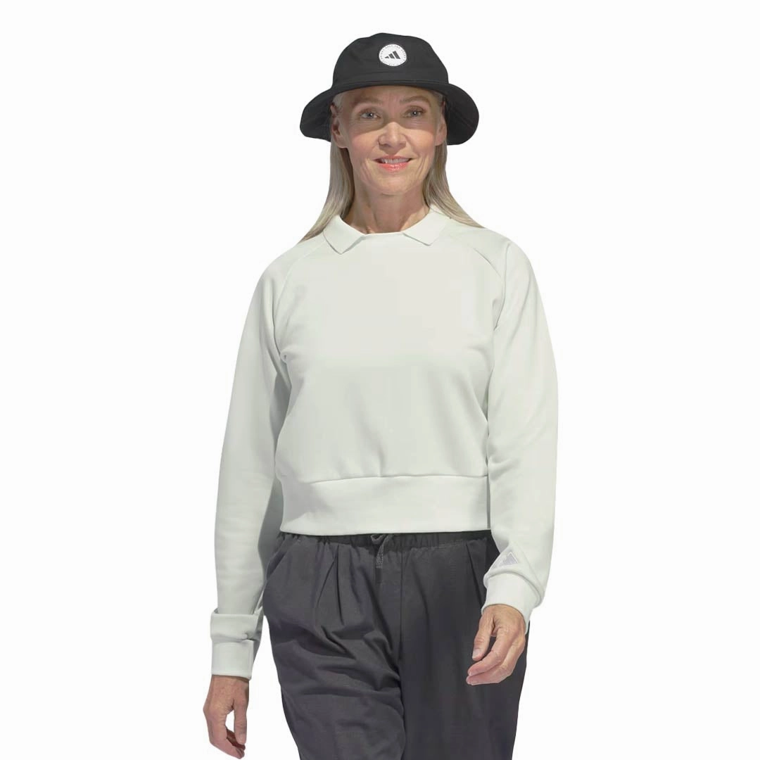 adidas - Women's Go-To Sweatshirt (IP8667) Anti Microbial Fiber Blend Seamless Stitching Design