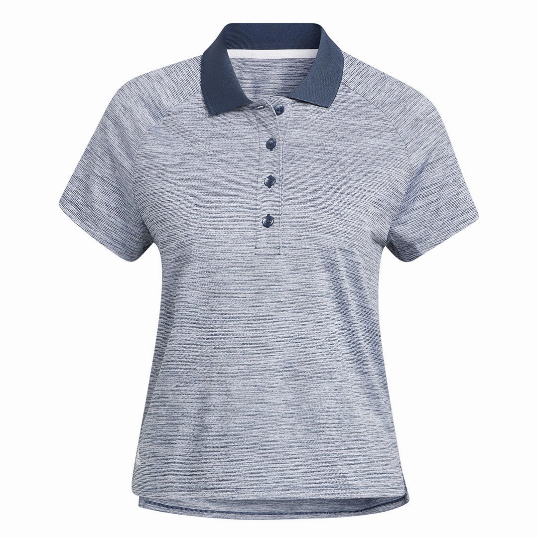 Breathable Back Ventilation Fresh Comfort adidas - Women's Melange Short Sleeve Polo (HI3985)