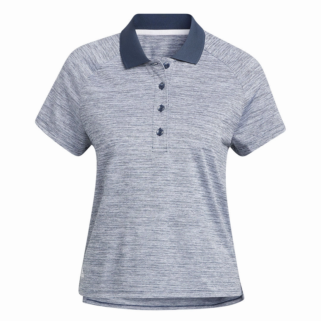 Flexible Yoke Design adidas - Women's Melange Short Sleeve Polo (HI3985)