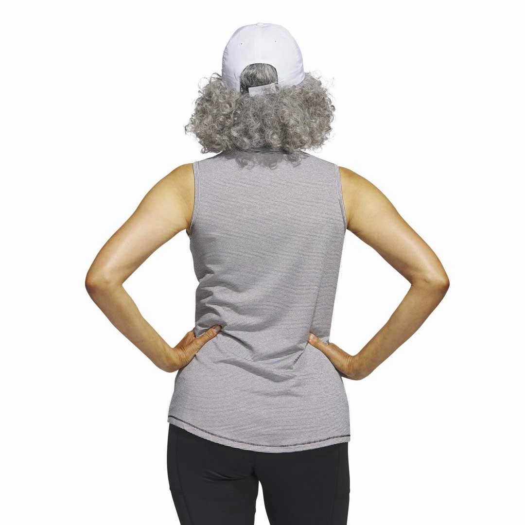 adidas - Women's Ottoman Printed Sleeveless Polo (HT1251) Flexible Design