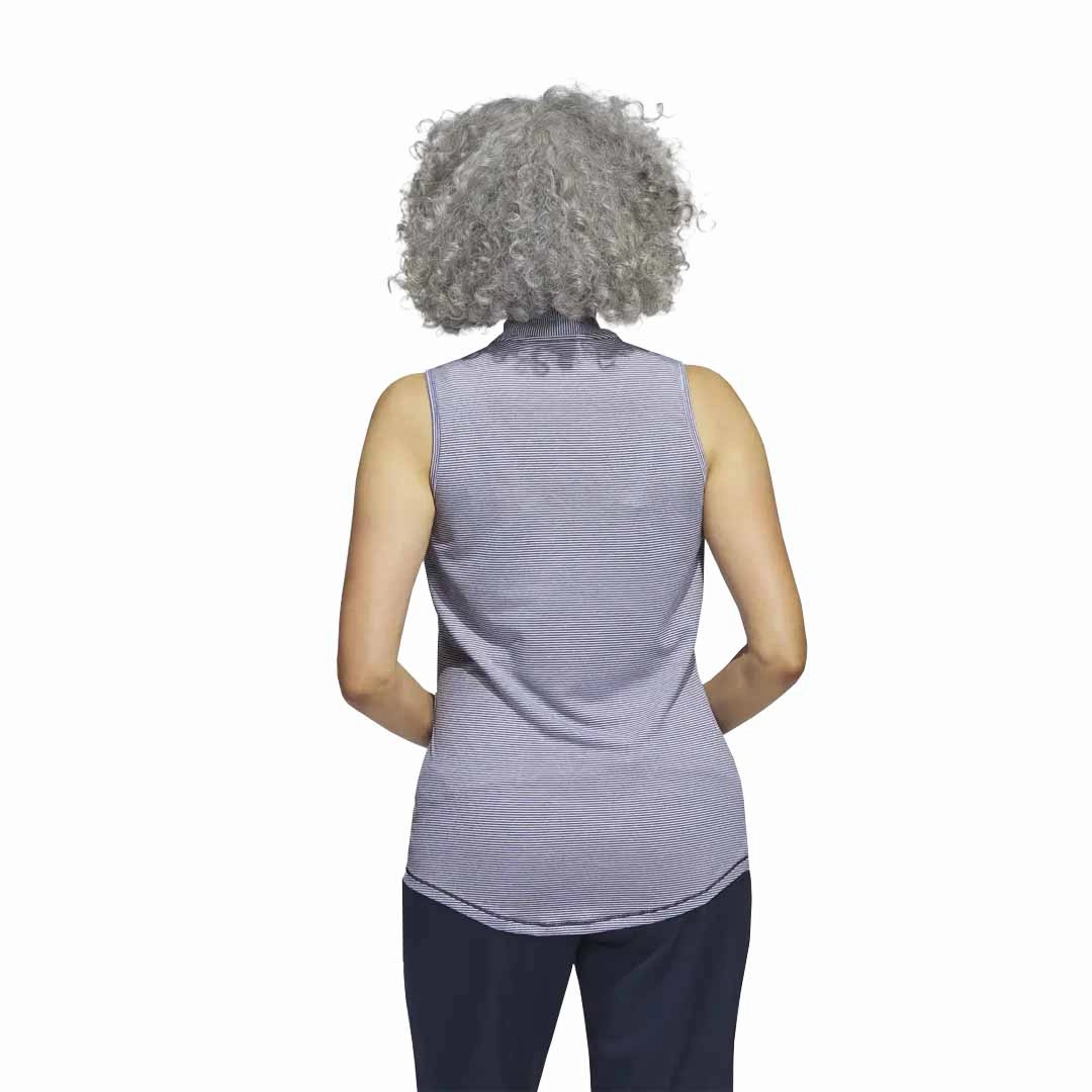 Yarn Dye Technique adidas - Women's Ottoman Printed Sleeveless Polo (IA7826)