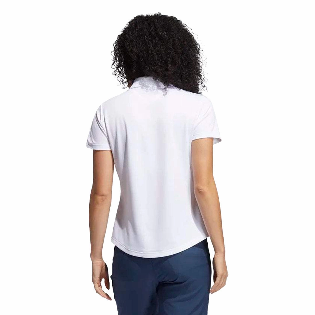 adidas - Women's Performance Primegreen Polo (GT7926) Smooth Texture Compression Fit Tech