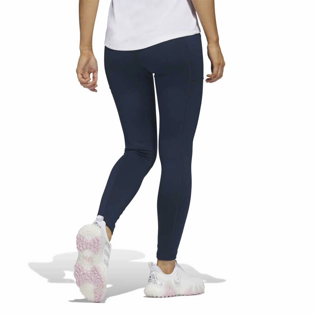 Contrast Trim Detailing adidas - Women's Pocket Golf Leggings (HT1280)