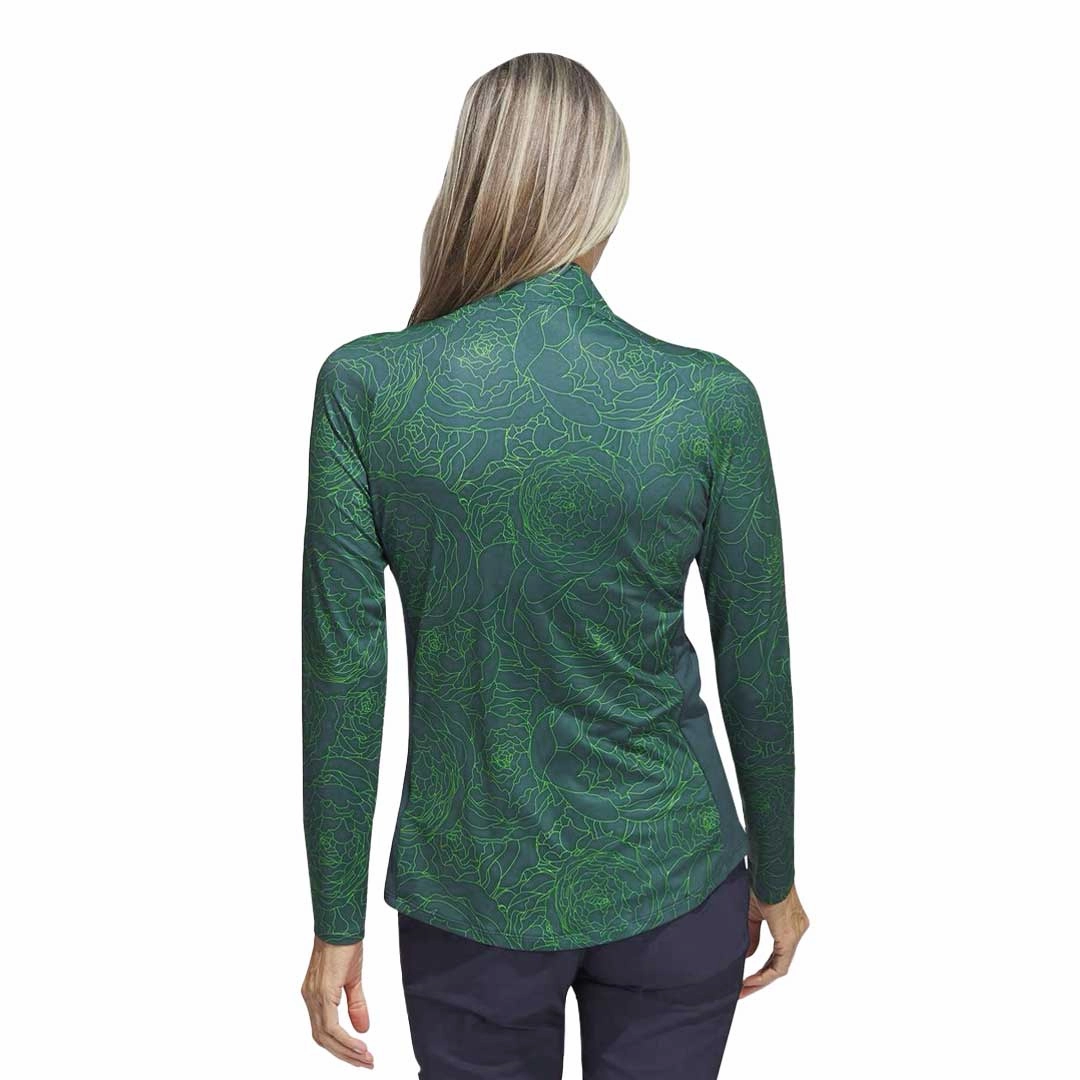 adidas - Women's Printed Long Sleeve 1/4 Zip Sweater (IB2083) Low Bulk Design