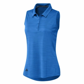 adidas - Women's Space-Dyed Sleeveless Polo (HA6066) Every Move Stretchable Armholes