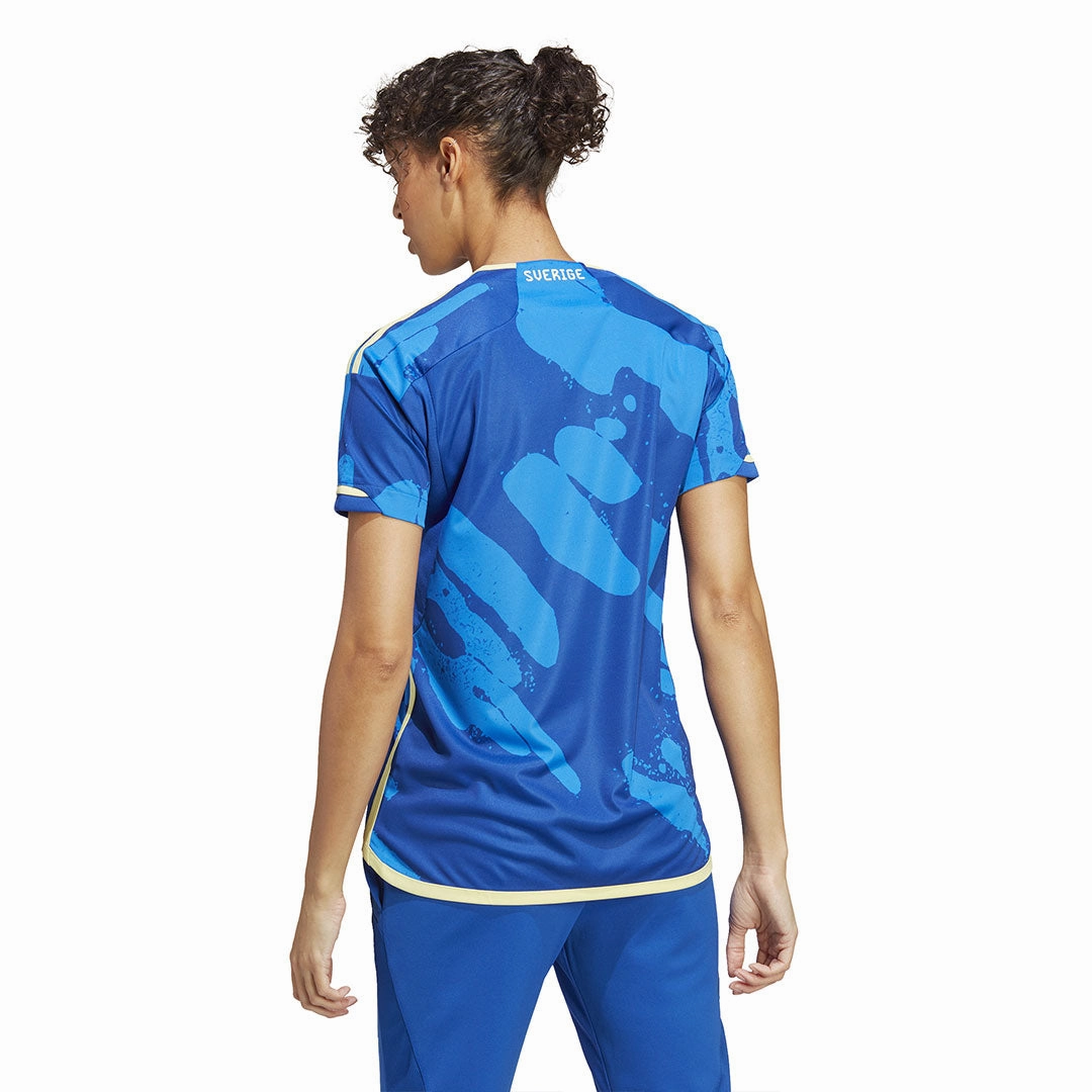 adidas - Women's Sweden 23 Away Jersey (HT7142) Anti Static Weave Technology Air Mesh