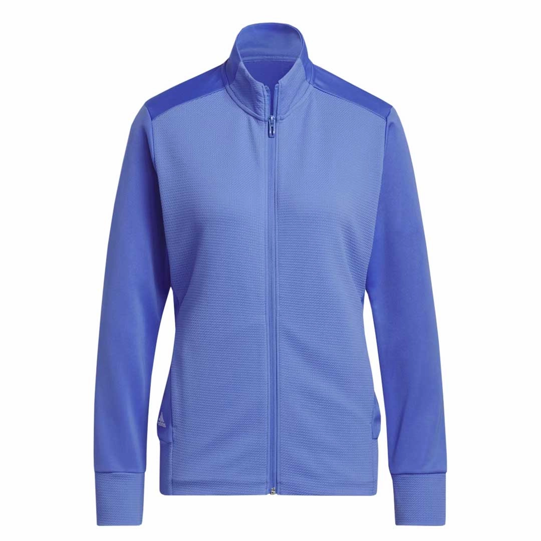 Lightweight Core Spacing adidas - Women's Textured Full Zip Golf Jacket (HR2985)
