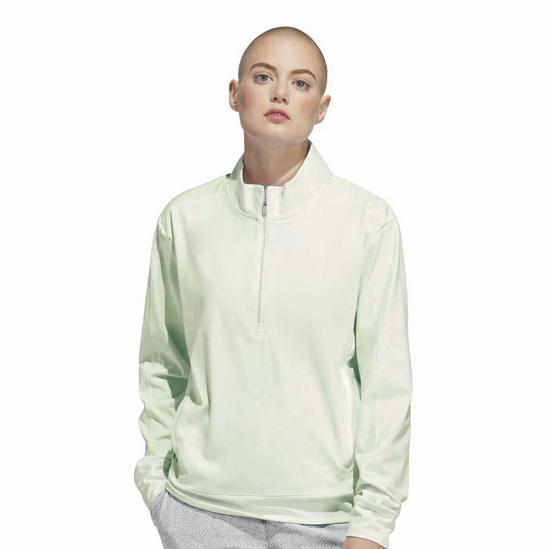 adidas - Women's Ultimate365 1/2 Zip Layering Sweatshirt (IP4268) Moisture Control System Wicking Channel Technology