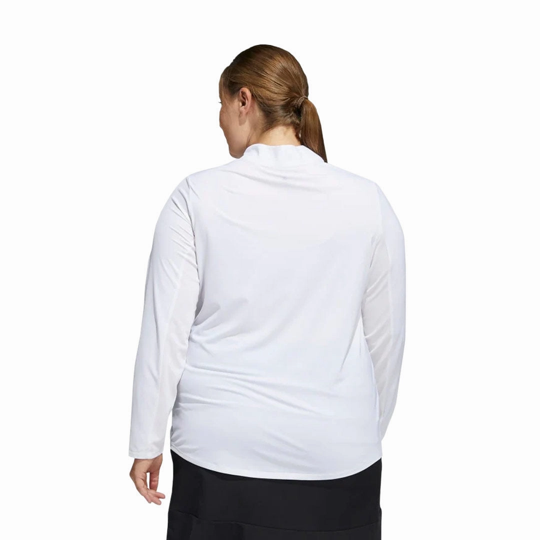 Outdoor Gear Heat Balance adidas - Women's Ultimate365 1/2 Zip Long Sleeve Golf T-Shirt (Plus Size) (HA3396)