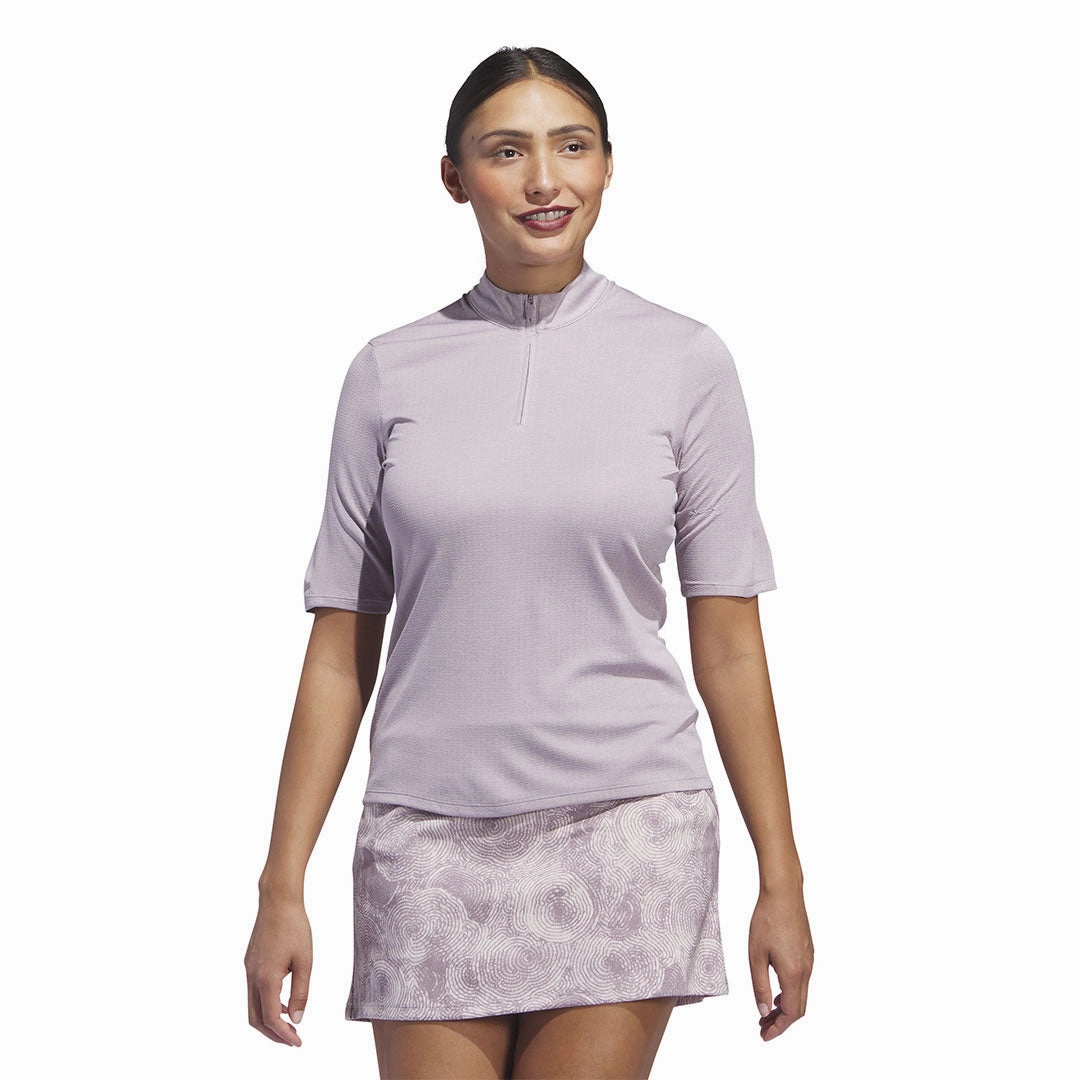 adidas - Women's Ultimate365 HEAT.RDY Golf Polo (IP8692) Thermoregulating Fabric Non Restrictive Armholes